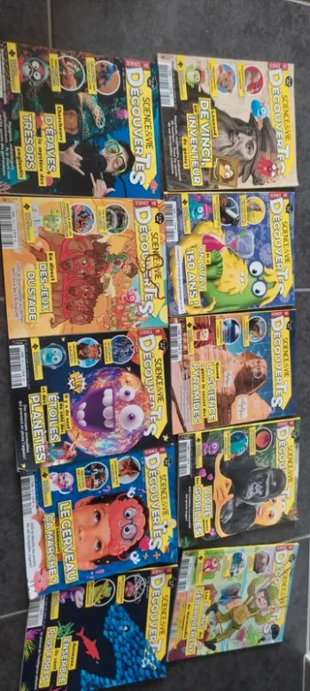 Lot 10 magazine enfants sciences et vie et découvertes