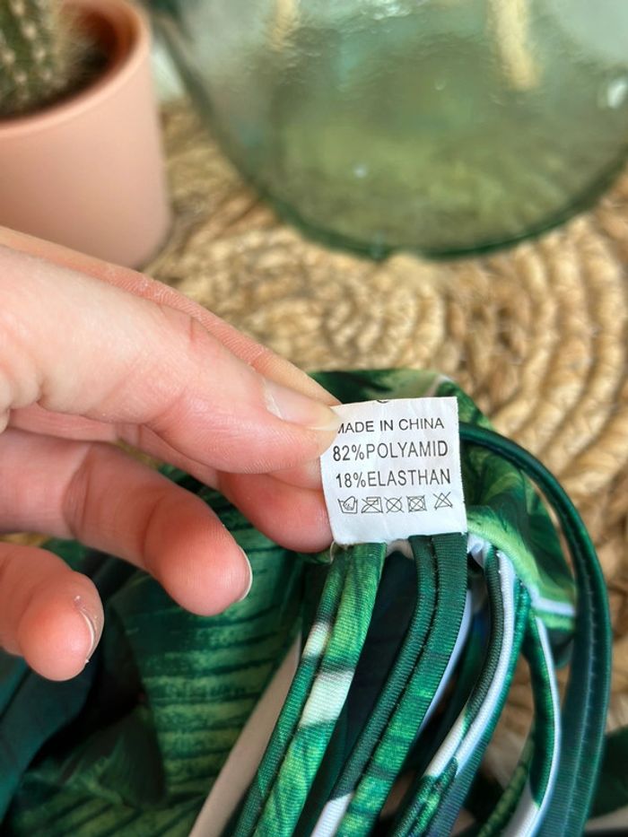 Maillot de bain une pièce à motif tropical, taille 36 - photo numéro 8