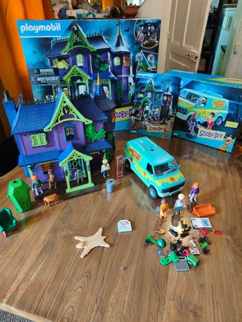 Lot Playmobil Scooby-Doo – Manoir hanté + Mystery Machine