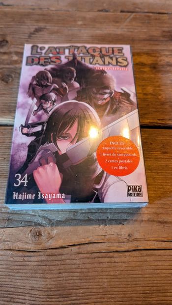 Manga collector L'attaque des titans tome 34 ( dernier tome)