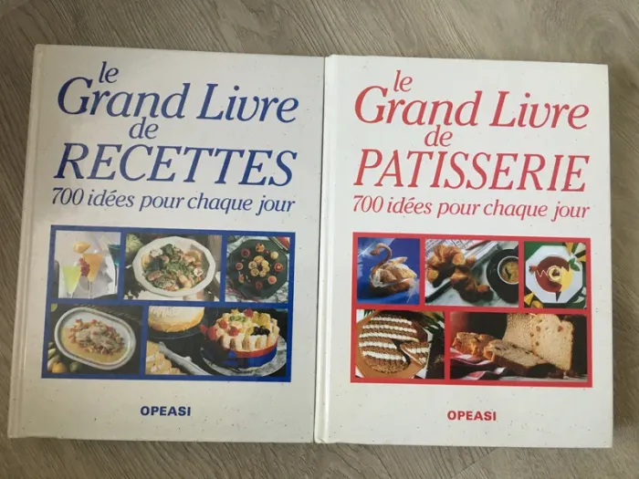 Lot le grand livre de recettes et le grand livre de pâtisserie