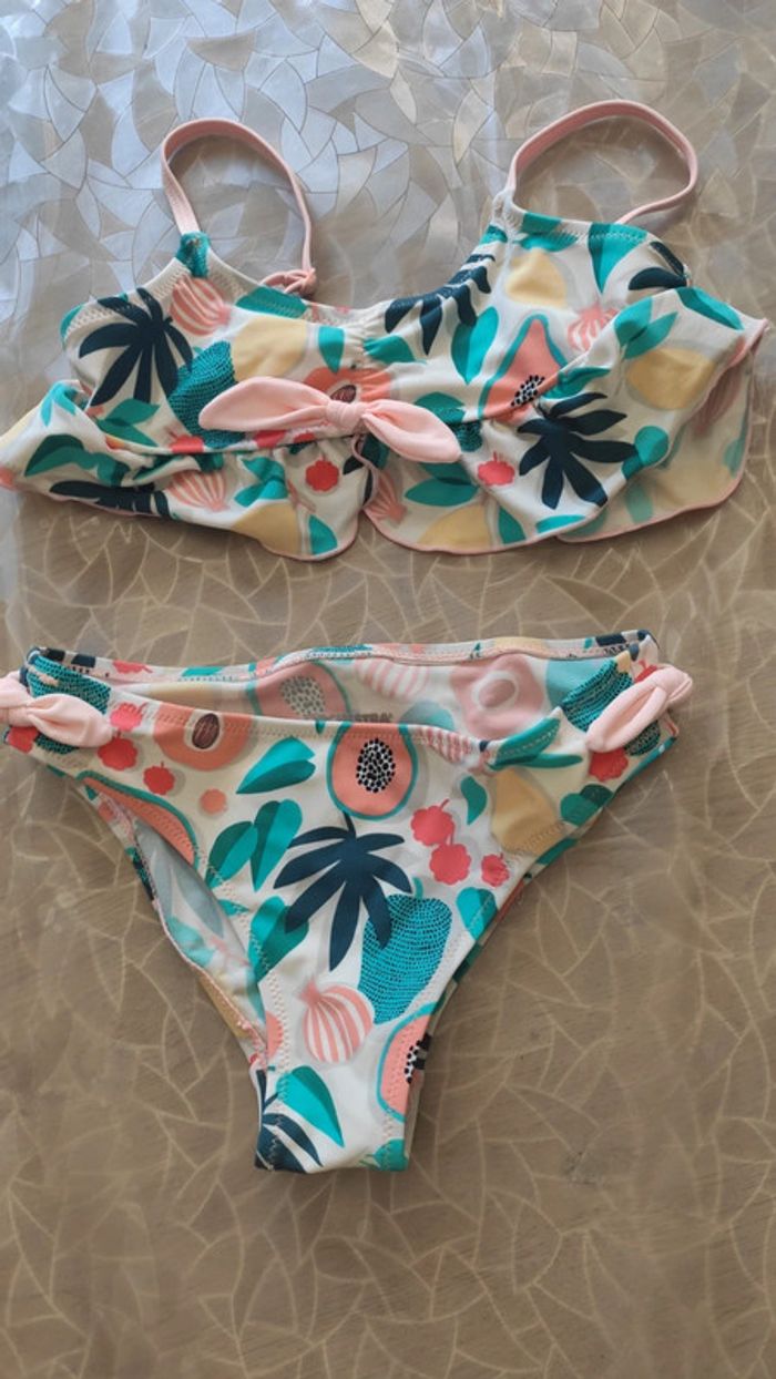 Maillot de bain 2 pièces fille 6 ans orchestra