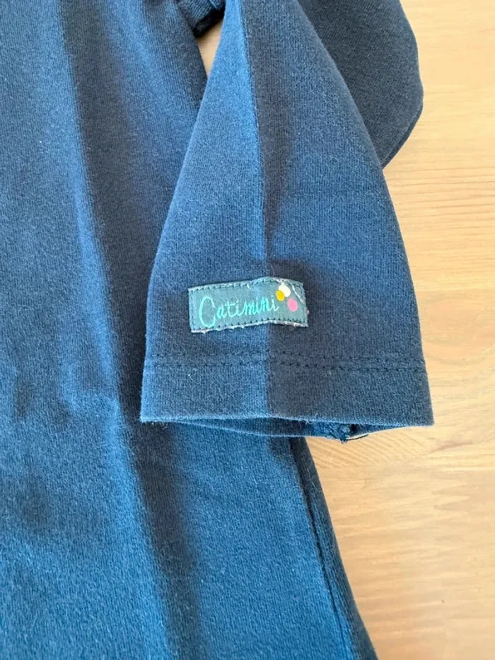 T-shirt manches longues fille bleu marine Catimini 18 mois - Comme Neuf - photo numéro 3