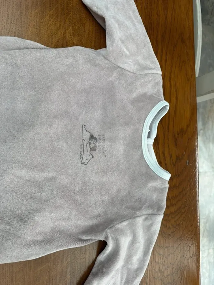 Pyjama 1 pièce Petit bateau beige 36 mois - photo numéro 4