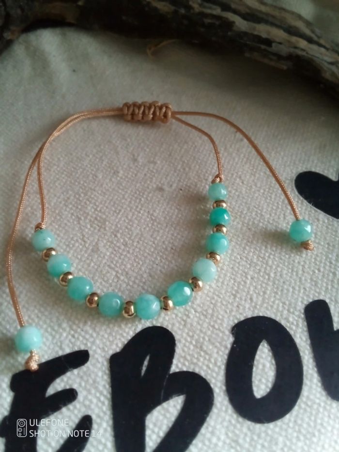 Bracelet Pierres d'amazonite - photo numéro 2