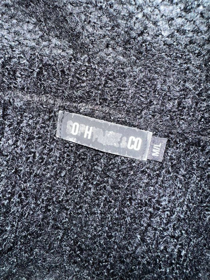 Pull oversize en maille huilée noire T38/40 M/L - photo numéro 7