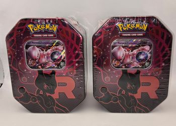 Lot de 2 Boîtes de Collection Pokémon Team Rocket Mewtwo-ex Pokebox