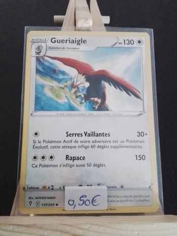 Carte Pokémon Gueriaigle 137/203
