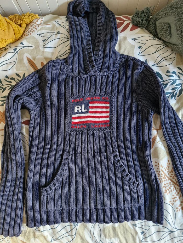 Pull à capuche femme/fille Ralph Lauren taille M - photo numéro 3