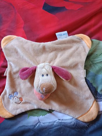 Doudou mouchoir chien 