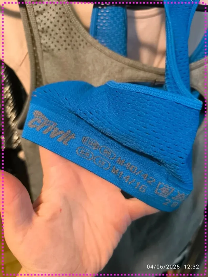 Débardeur sport gris/bleu (M) - photo numéro 3