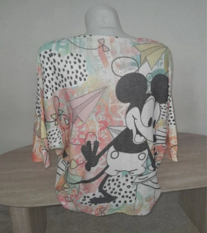 Pull oversize ajouré Mickey vintage - photo numéro 4