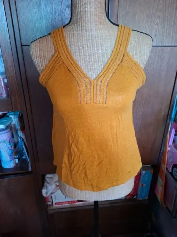 Débardeur lin monoprix taille 0