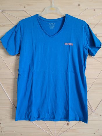 Tee shirt homme bleu