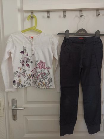 Ensemble 2p floral Marese 8 ans