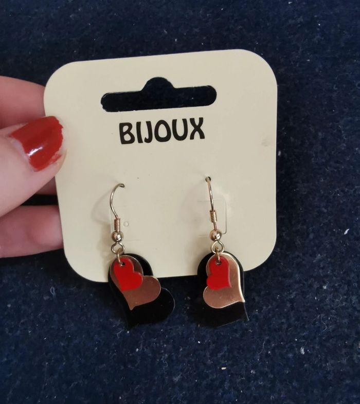 Boucles d'oreilles cœurs