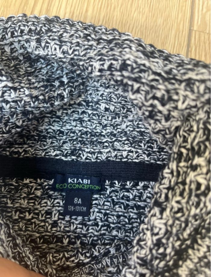 Pull col montant Kiabi bleu marine et chiné - photo numéro 5