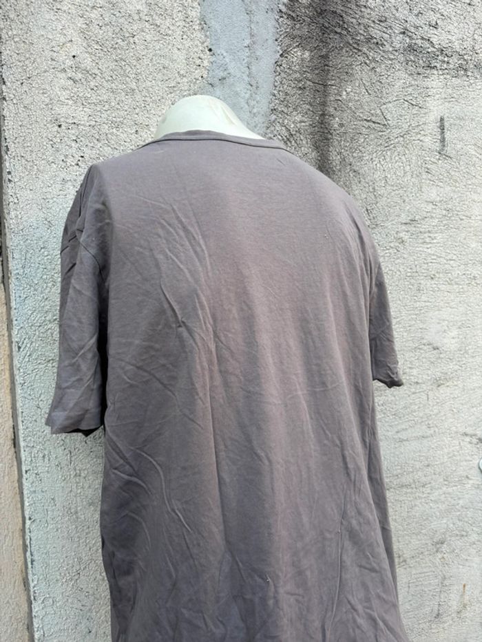 Tee-shirt AllSaints Homme XL – Bicolore taupe  & Noir, Logo Brodé - photo numéro 8