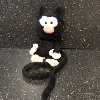 Peluche bébé Marsupilami noir Ajena 2001