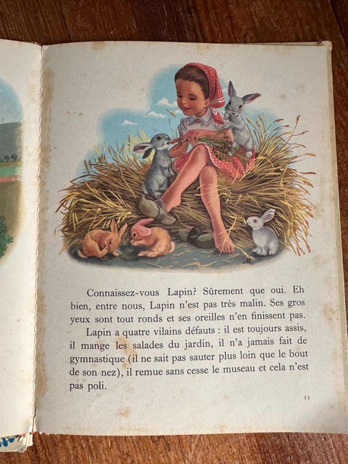 Lot de 2 livres très anciens vintage Martine Casterman collection Farandole au parc à la ferme - photo numéro 8