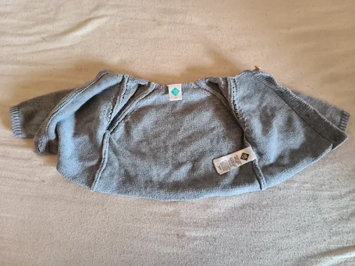 Veste grise bébé - photo numéro 3