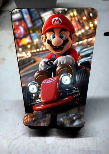 support téléphone motif mario neuf