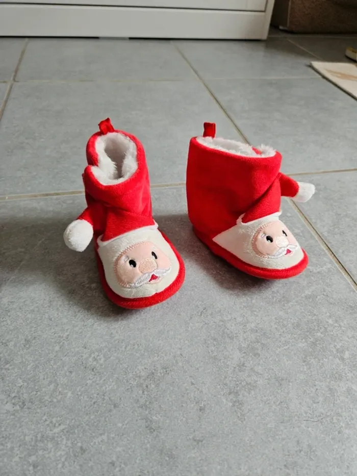 Chaussons père Noël Kiabi