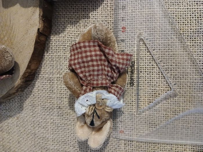 Lot de 8 lapins lapines petites peluches encienne - photo numéro 6