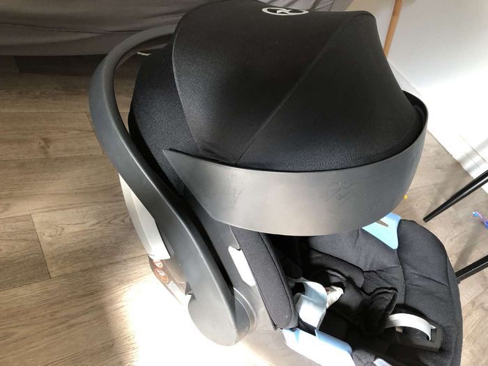 Cosy Cybex Aton 5 + adaptateur poussette + habillage pluie - photo numéro 3