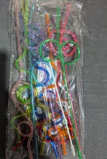 Lot de 10 pailles