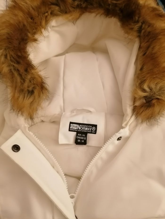 Parka blanche de la marque Geographical Norway - photo numéro 5