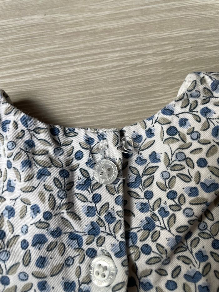 Robe manches longues motif liberty bébé fille Cadet Rousselle - 6mois - photo numéro 6