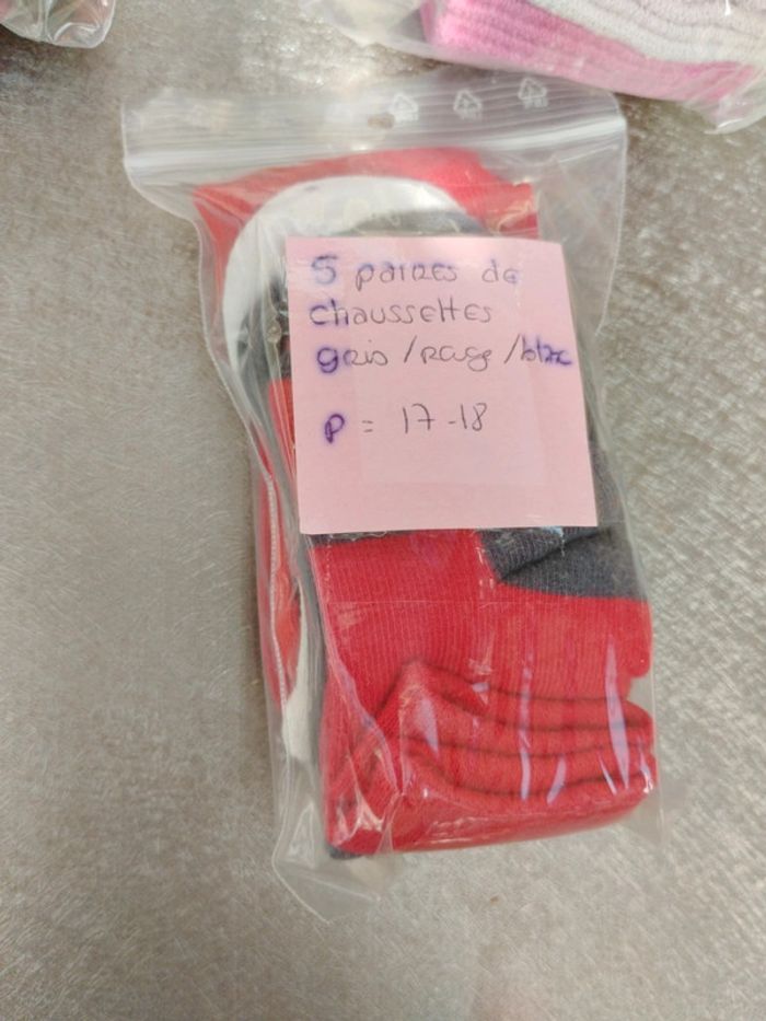 Chaussettes fille pointure 17-18, 17 paires - photo numéro 3