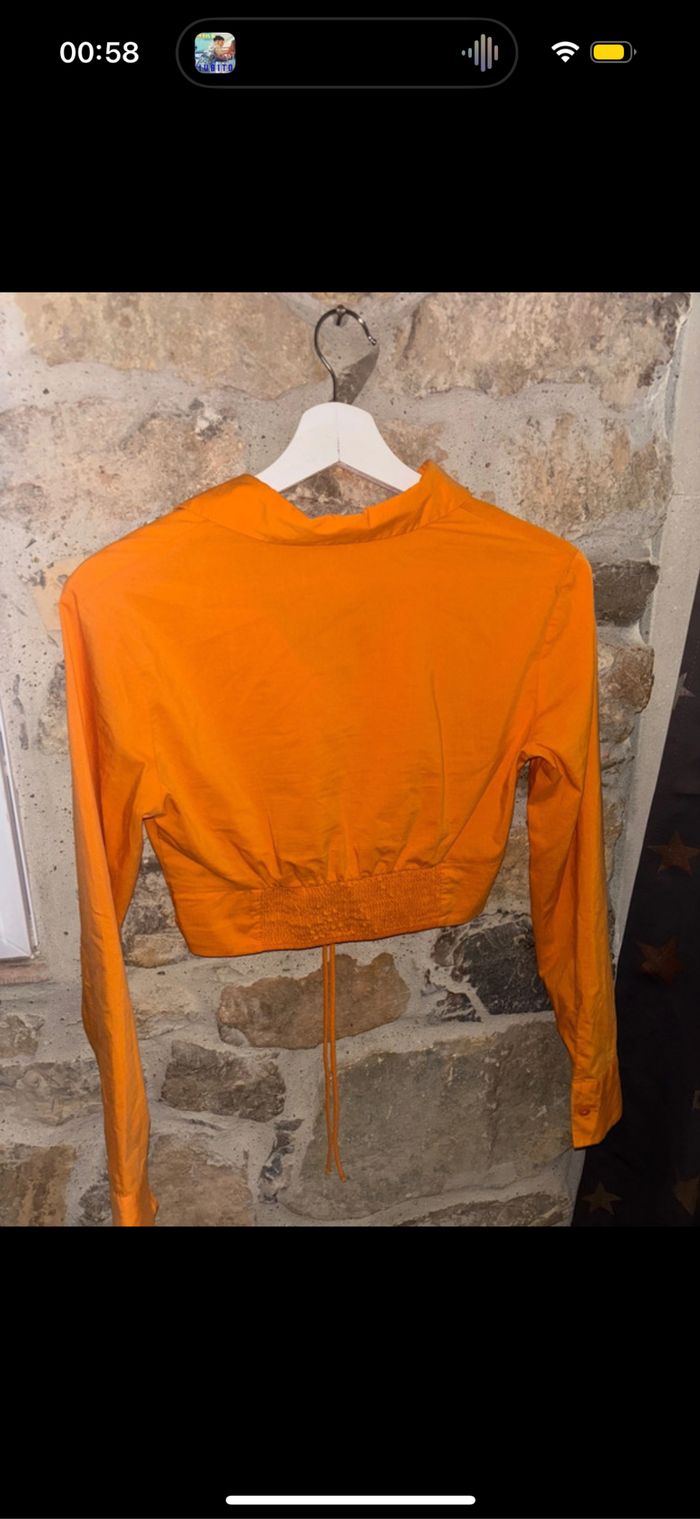 Chemise crop top femme - photo numéro 3