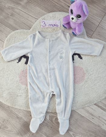 Pyjama chaud 1 pièce 3 mois