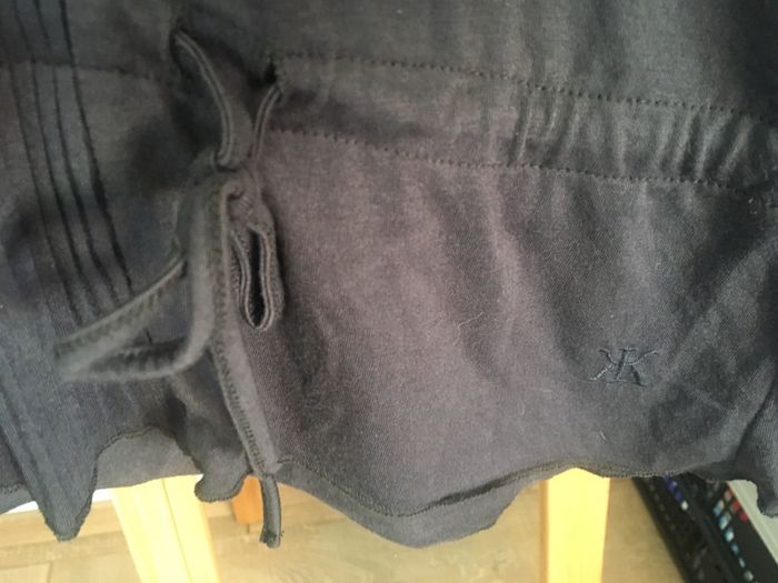 Haut t-shirt blouse tunique manche longue DDP léger avec noeud - photo numéro 3