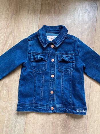 Veste en jeans sergent major avec papillons