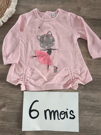 🌞 robe rose 6 mois très bon état