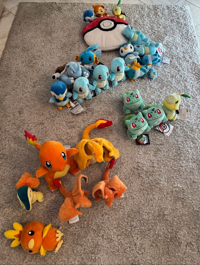 Pokemon starters peluches officiel