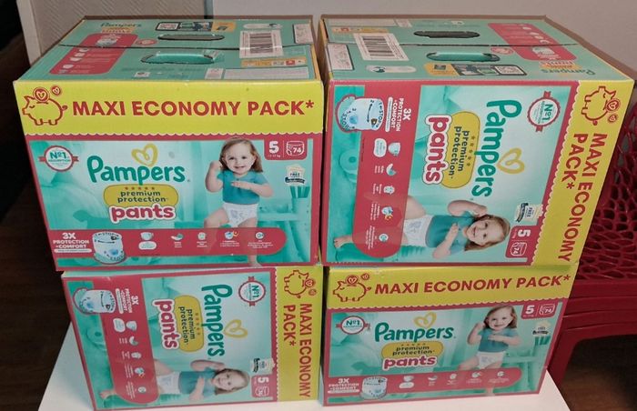 Couches pampers premium protection pants T5
