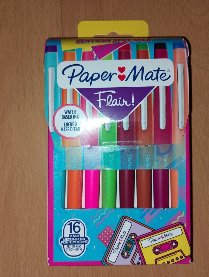 Paper mate Flair Feutre d'écriture x16 neuf - photo numéro 1