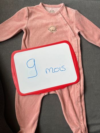 Pyjama velours 9 mois Kiabi