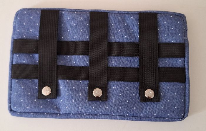 Pochette zippée bleu ciel à pois blancs Cabaïa - photo numéro 5