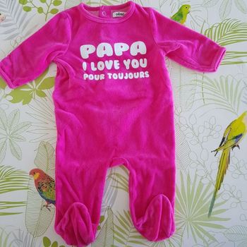 Pyjama 1 pièce fille taille 6 mois