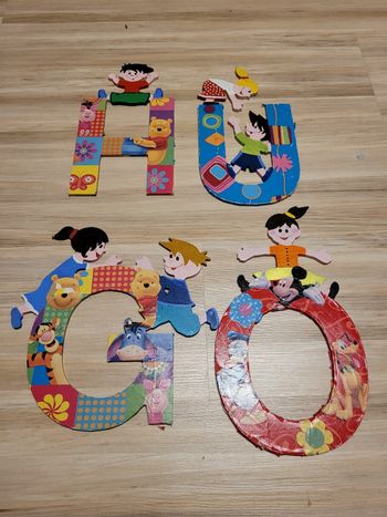 Lettre prénom, taille vers 18 cm