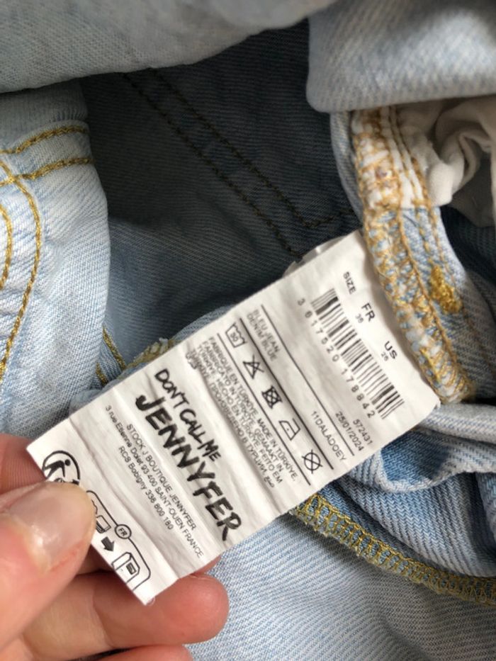 Jean jennyfer taille 36 wide leg bleu clair - photo numéro 4