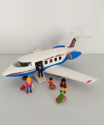 PLAYMOBIL Avion Pacific Airline et Bonhommes ✈️