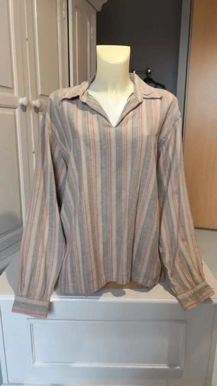 Chemise homme/femme hiver/printemps lin et coton T42 - Kiabi Casual