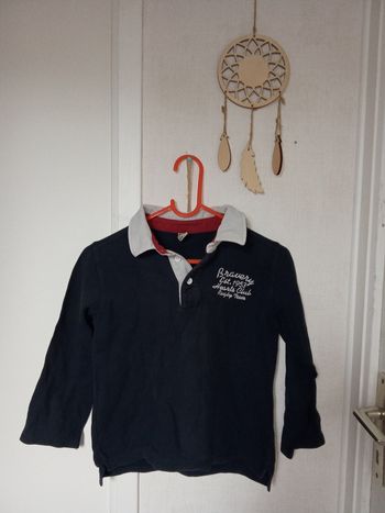 Pull marine garçon 8 ans tape à l'oeil mi saison été 