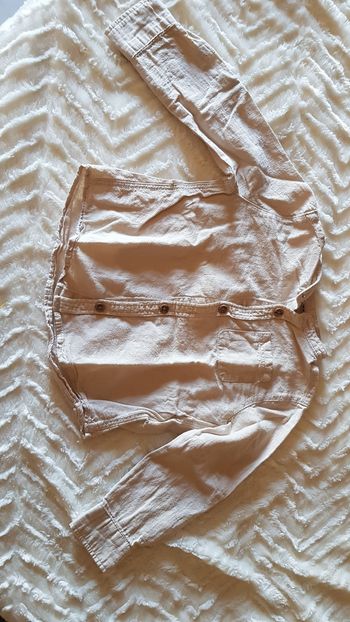 Chemise a manche longue beige